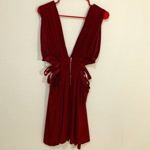 EXPRESS Midi Dress in Burgundy